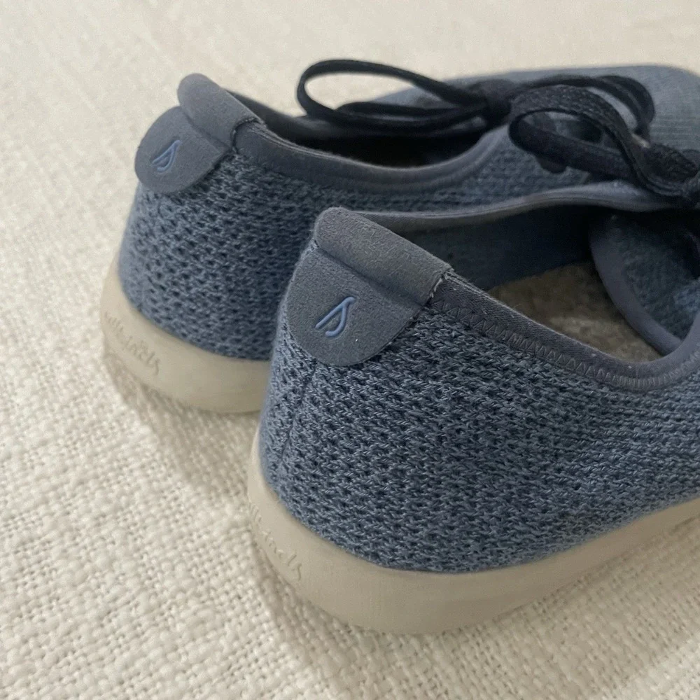 Allbirds Navy Blue Mesh Lace‎ Up Comfort Activewear Casual Shoes TS/W8 Size 8